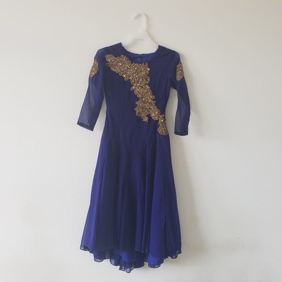 Royal Blue Maxi Dress - Picture 1 of 4